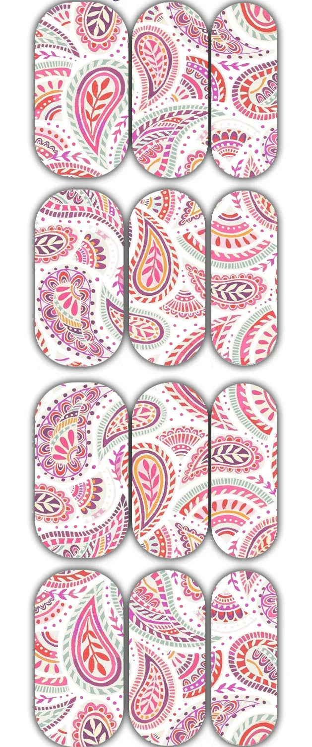 Pink Paisley Waterslide Decals - Unicorn Lab