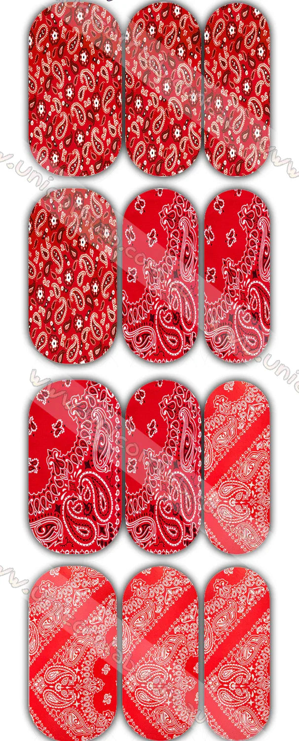 Red Bandana Waterslide Decals - Unicorn Lab