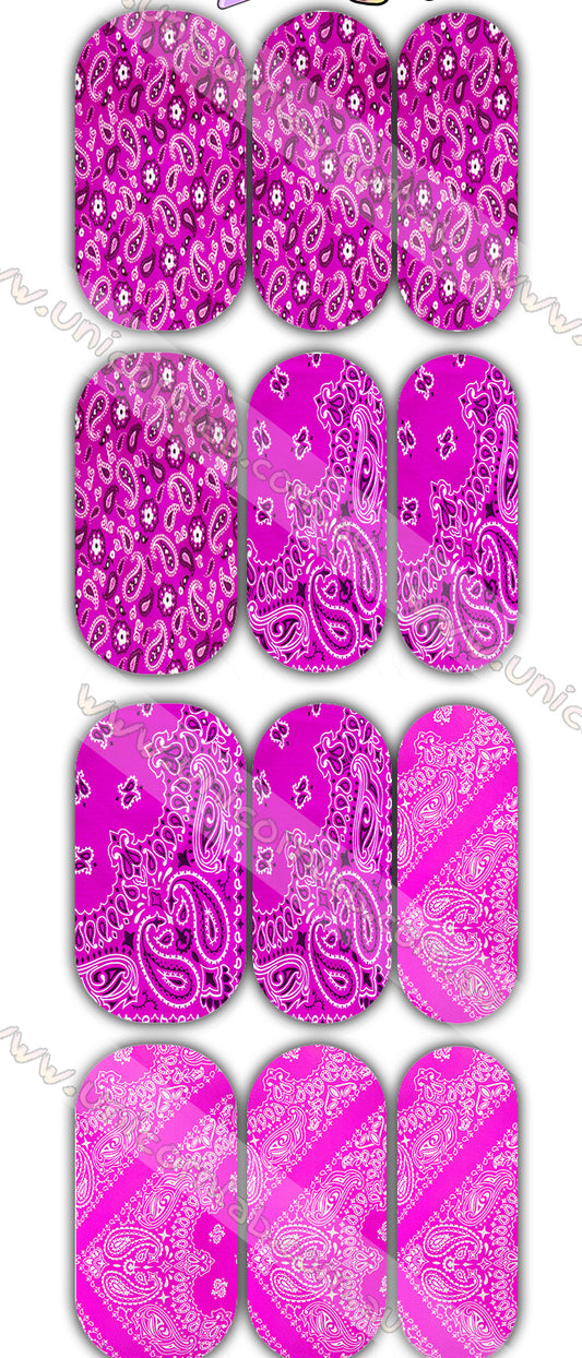 Pink Bandana Waterslide Decals waterslide decal