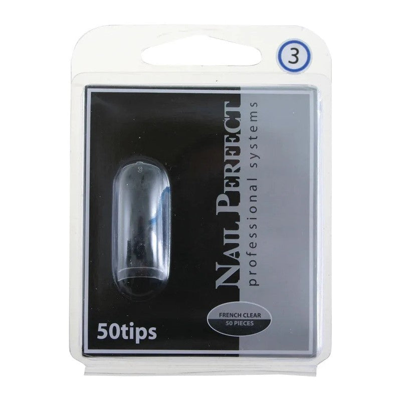 Size 3 Clear Replacement Nail Tips - 50 Pack - Unicorn Lab