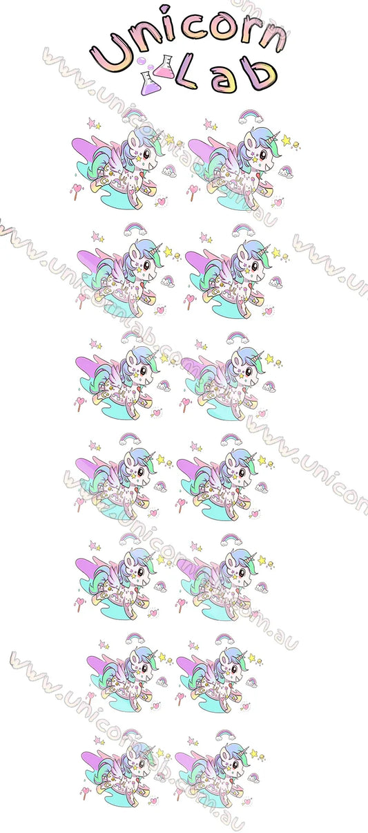 Unicorn Tattoo Waterslide Decals - Unicorn Lab