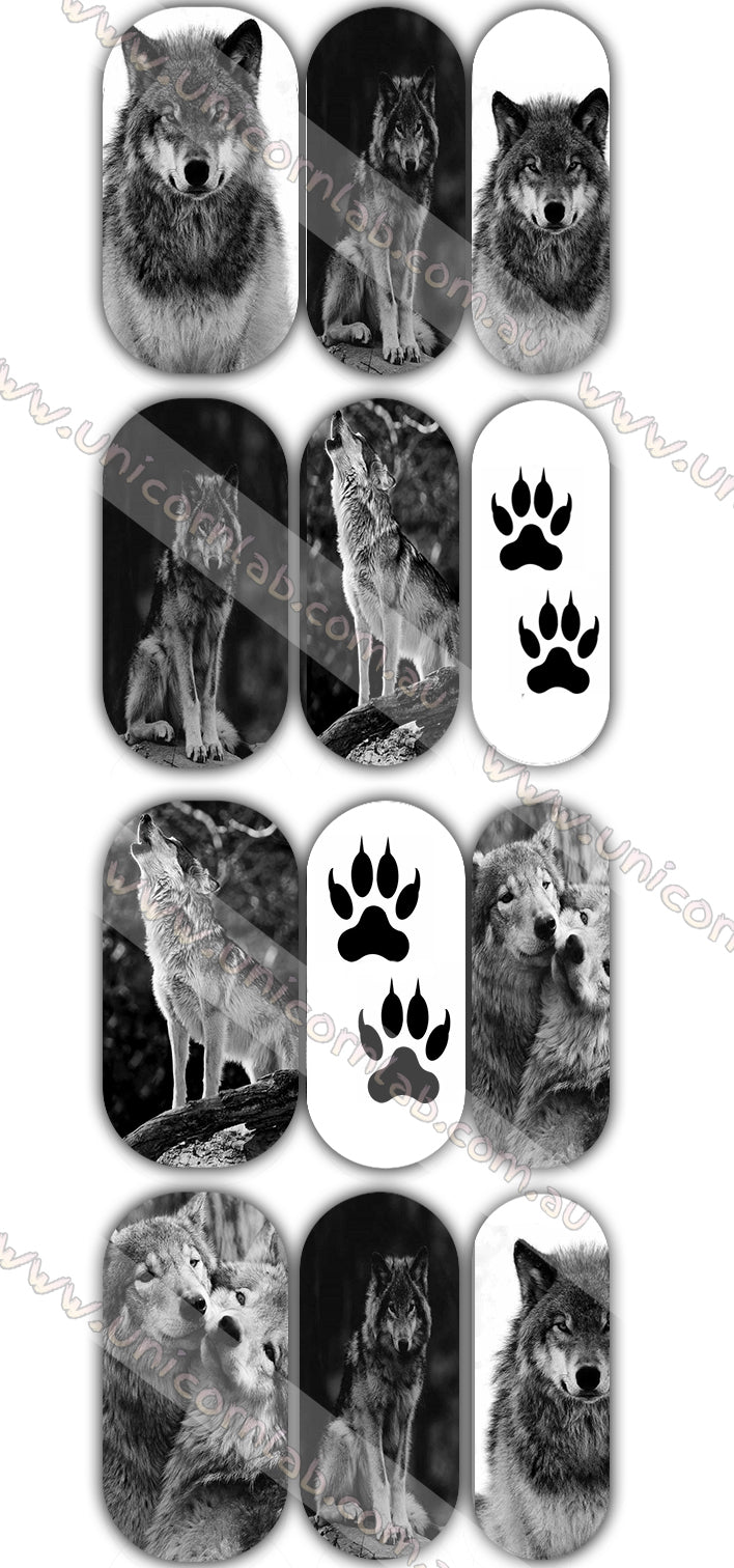 Wolves Waterslide Decals waterslide decal