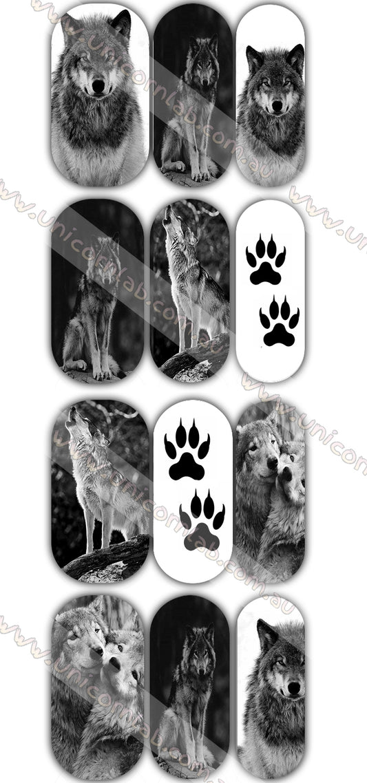 Wolves Waterslide Decals waterslide decal