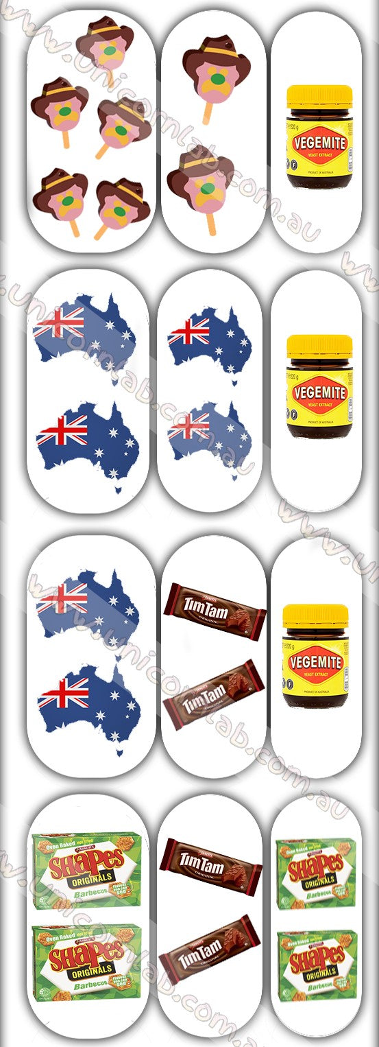 Aussie Icons Waterslide Decals - Emerson Crystals