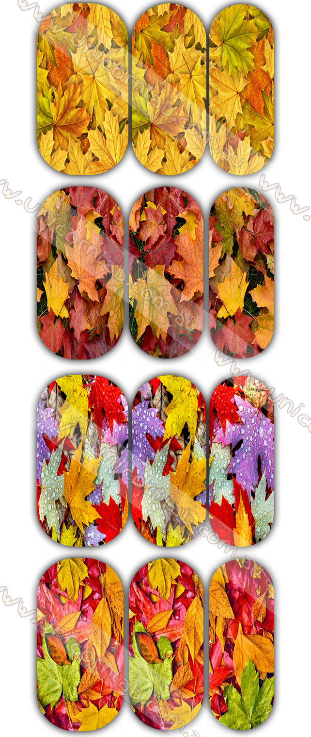Autumn Leaves Waterslide Decals waterslide decal