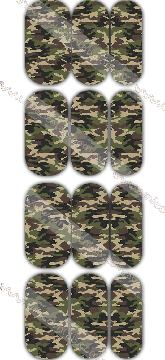 Brown Camo Waterslide Decals waterslide decal