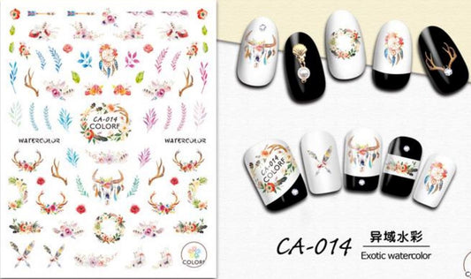 Nail Sticker - Design CA014 -