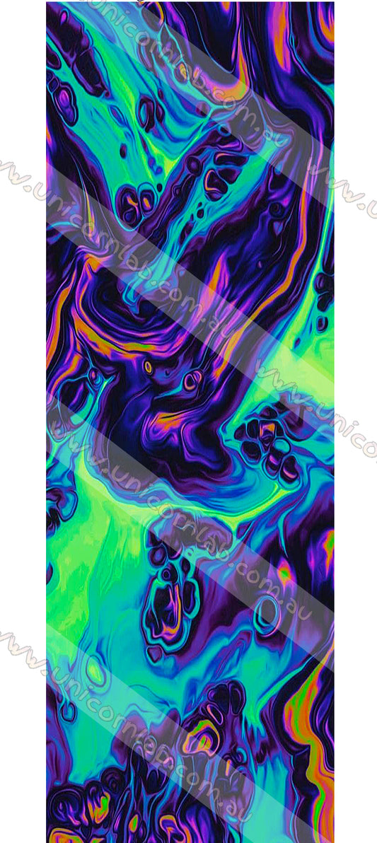 Fluid Cells Purple & Green Waterslide Decals