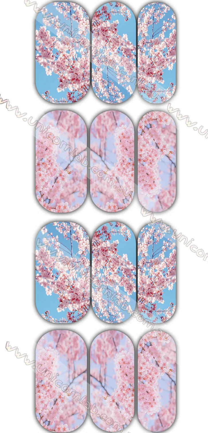 Cherry Blossom Waterslide Decals - Unicorn Lab