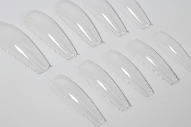 Long Clear Coffin Tips - Unicorn Lab