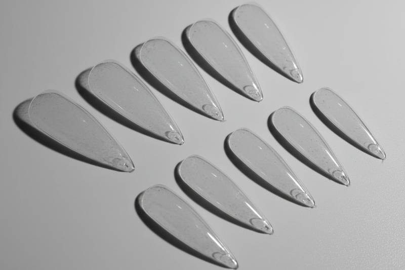 Long Clear Stiletto Tips - Unicorn Lab