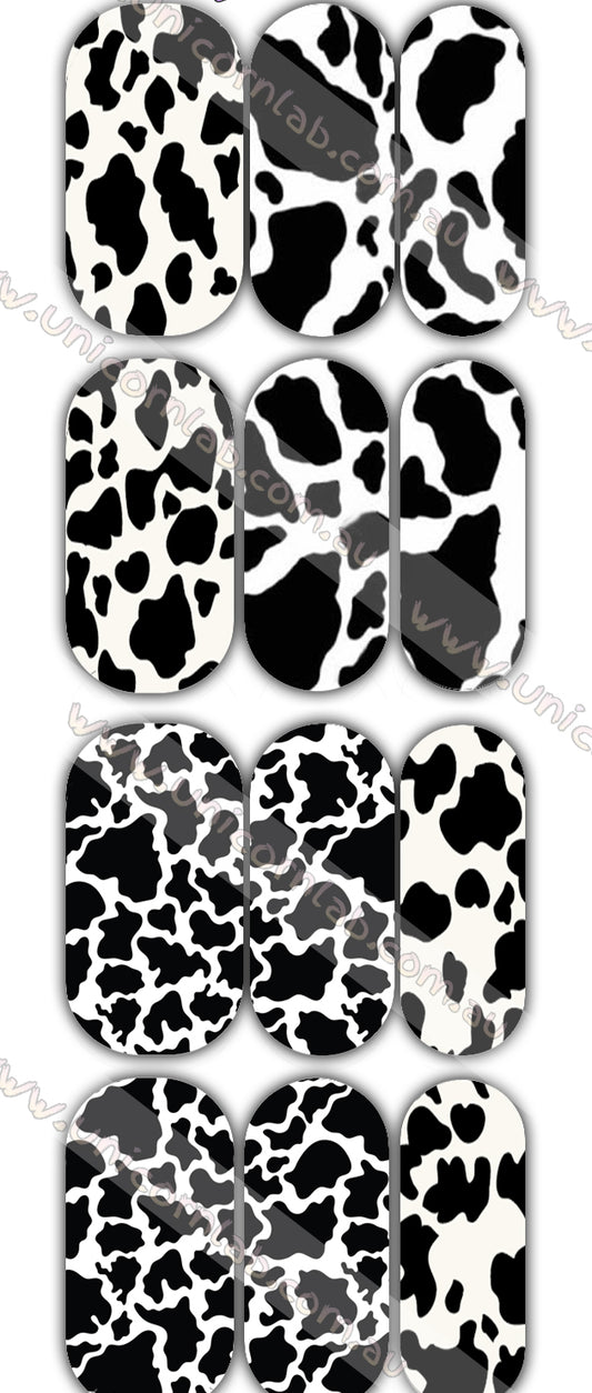 Cow Print Waterslide Decals waterslide decal