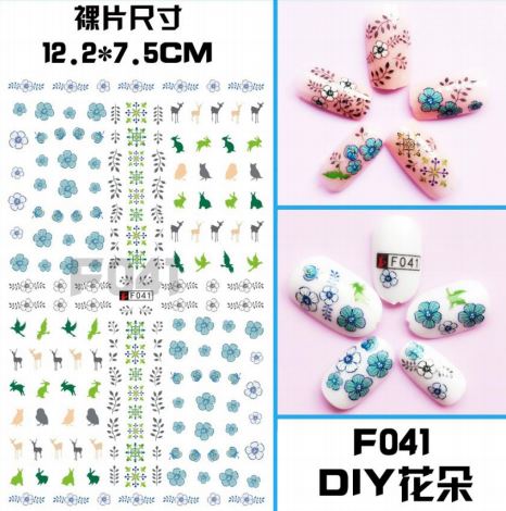 Nail Sticker - Design EC041 - Nature