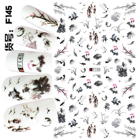 Nail Sticker - Design F145 Koi Fish