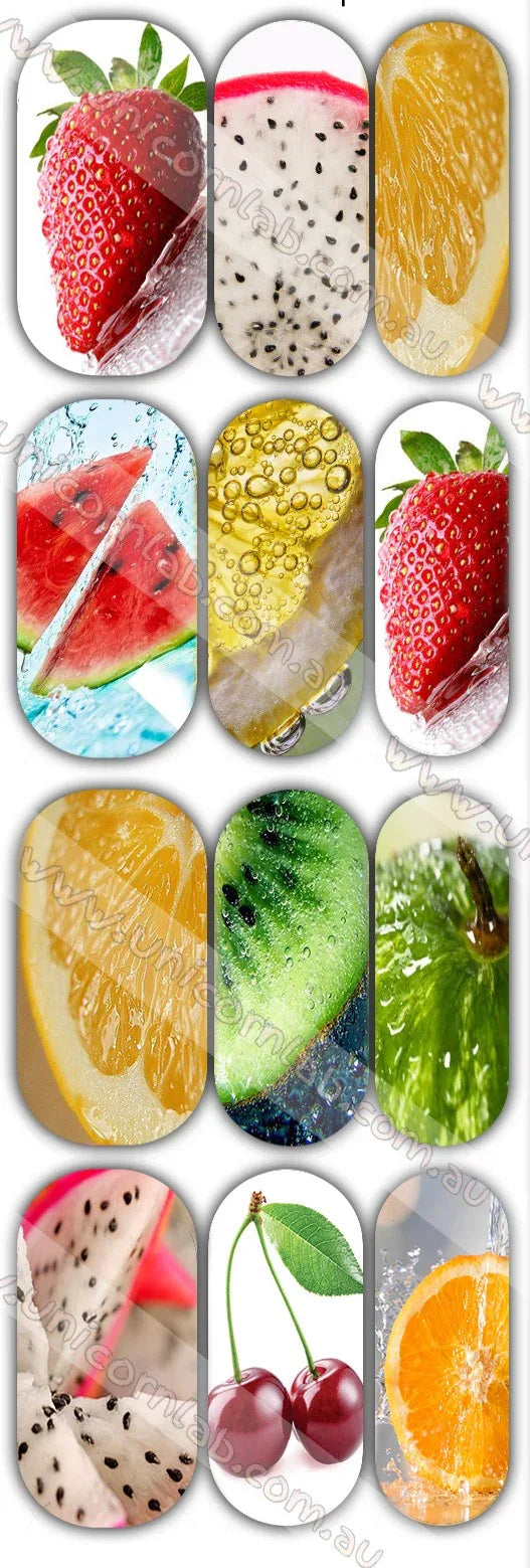 Fruit Waterslide Decals - Unicorn Lab