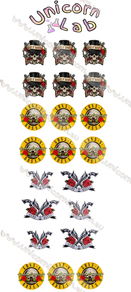 Guns & Roses Waterslide Decals - Unicorn Lab