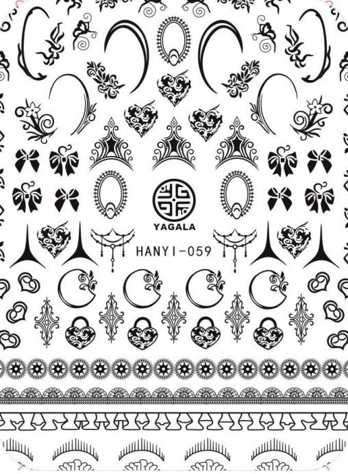 Nail Sticker - Design 59 - Emerson Crystals