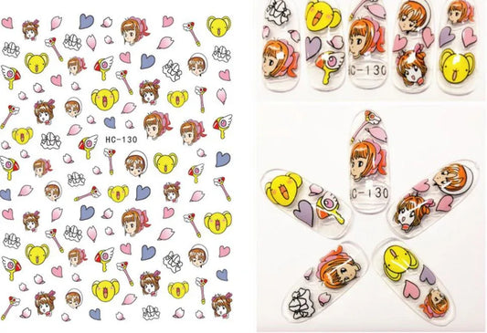 Nail Sticker - Design HC130 - Unicorn Lab