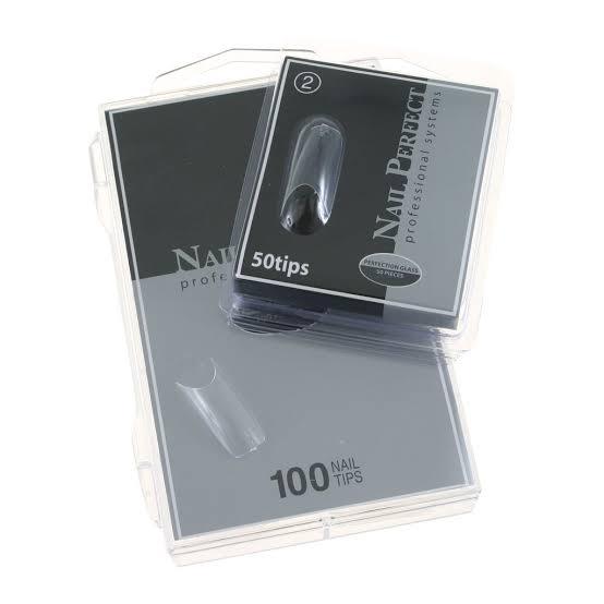 Size 2 Clear Replacement Tips for Nails - Pack of 50 - Unicorn Lab