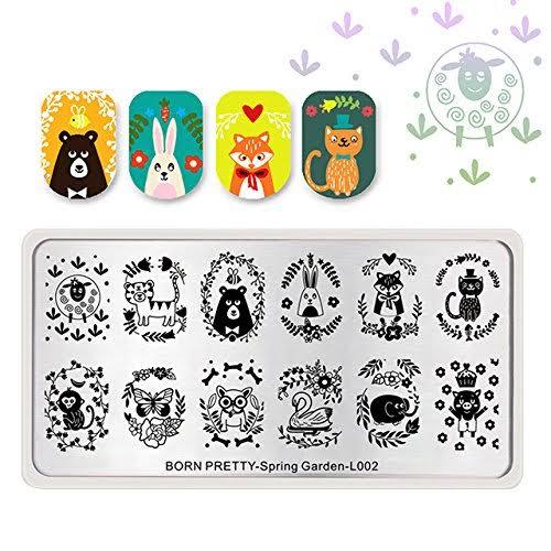 Spring Garden stamping plate - Unicorn Lab