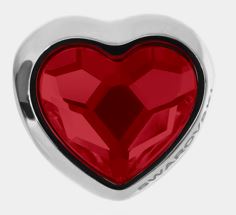 Light Siam Heart Pave Charm 14mm (81951) charm