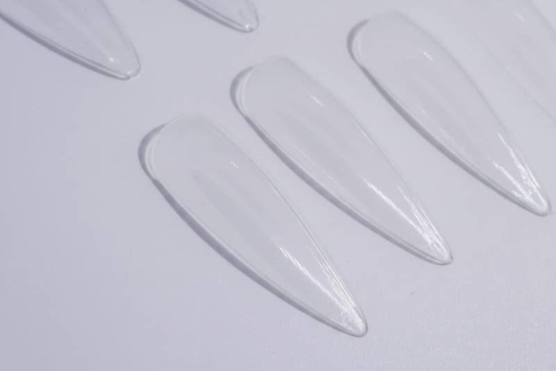 Long Clear Stiletto Tips - Unicorn Lab