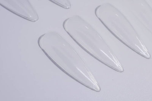 Long Clear Stiletto Tips - Unicorn Lab
