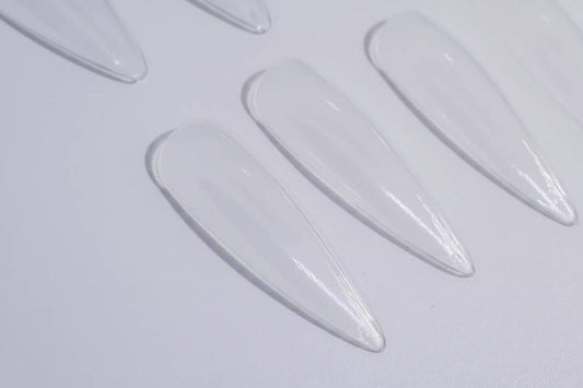 Long Clear Stiletto Tips - Unicorn Lab