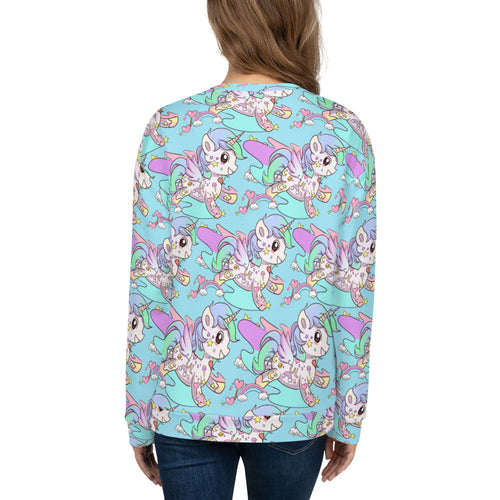 Black Tattoo Unicorn Unisex Sweatshirt - Emerson Crystals