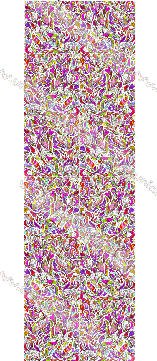 Paisley Rainbows Waterslide Decals waterslide decal