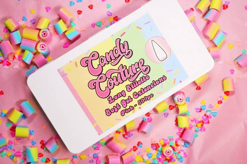 Long Pink Stiletto Tips - Unicorn Lab
