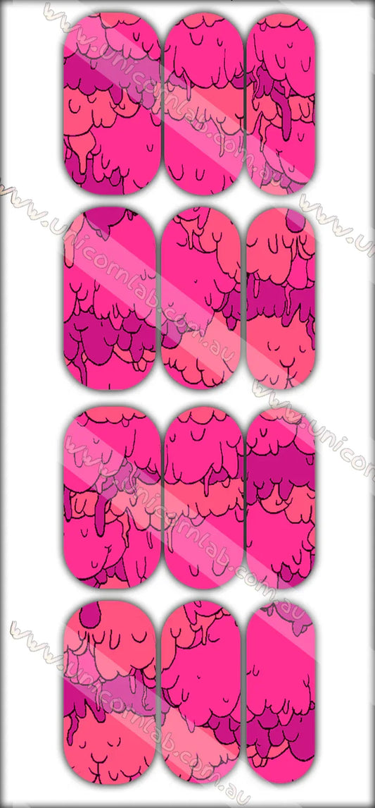 Pink Goo Drip Waterslide Decals - Unicorn Lab