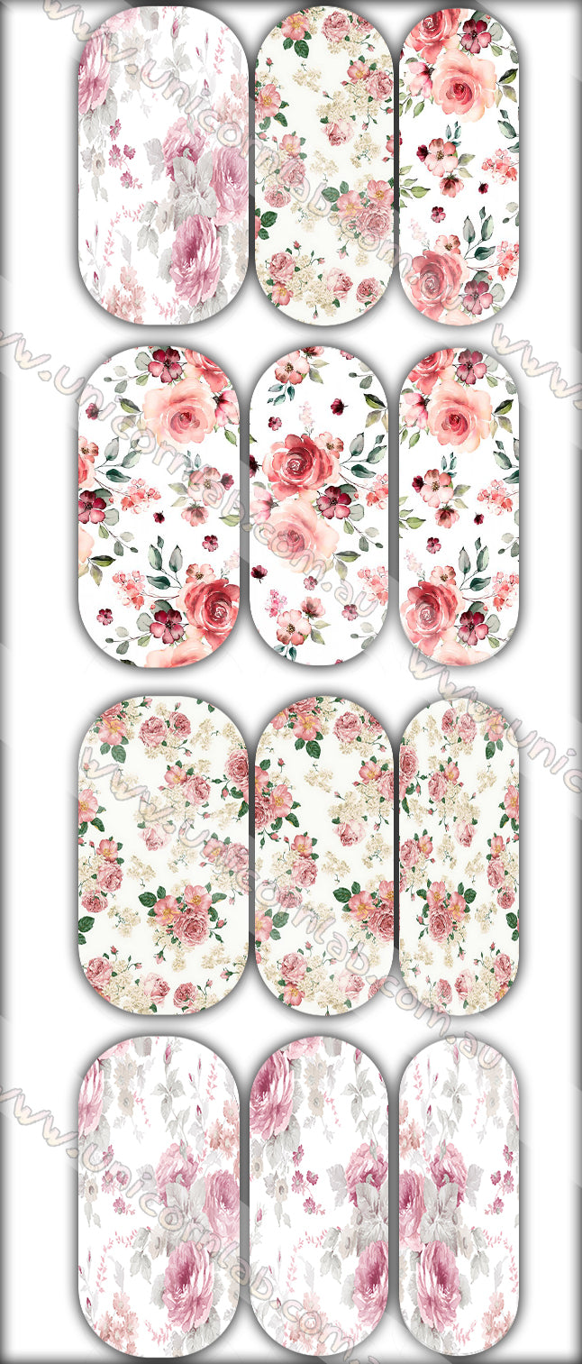Floral Design 2 Waterslide Decals waterslide decal