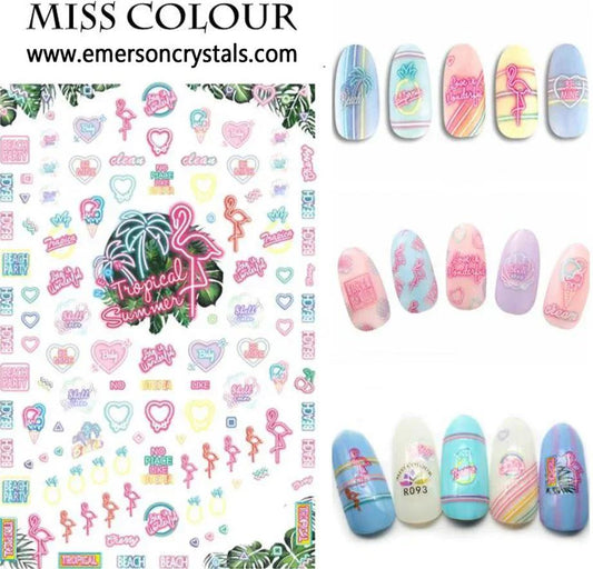 Nail Sticker - Design MC093 - Unicorn Lab