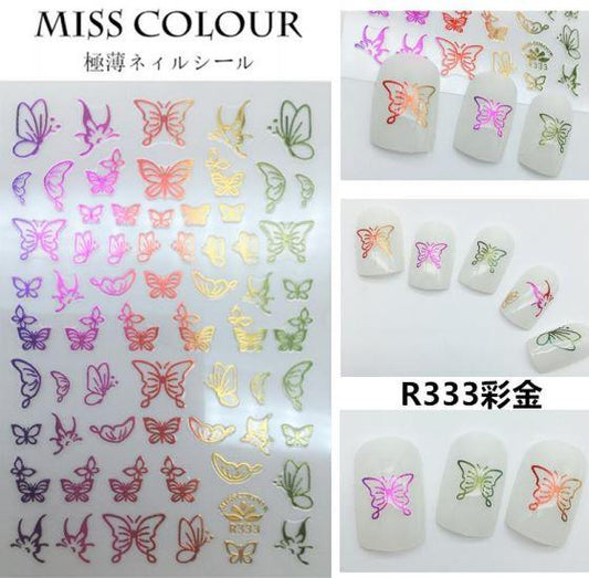 Nail Sticker - Design MC333 RAINBOW - Unicorn Lab