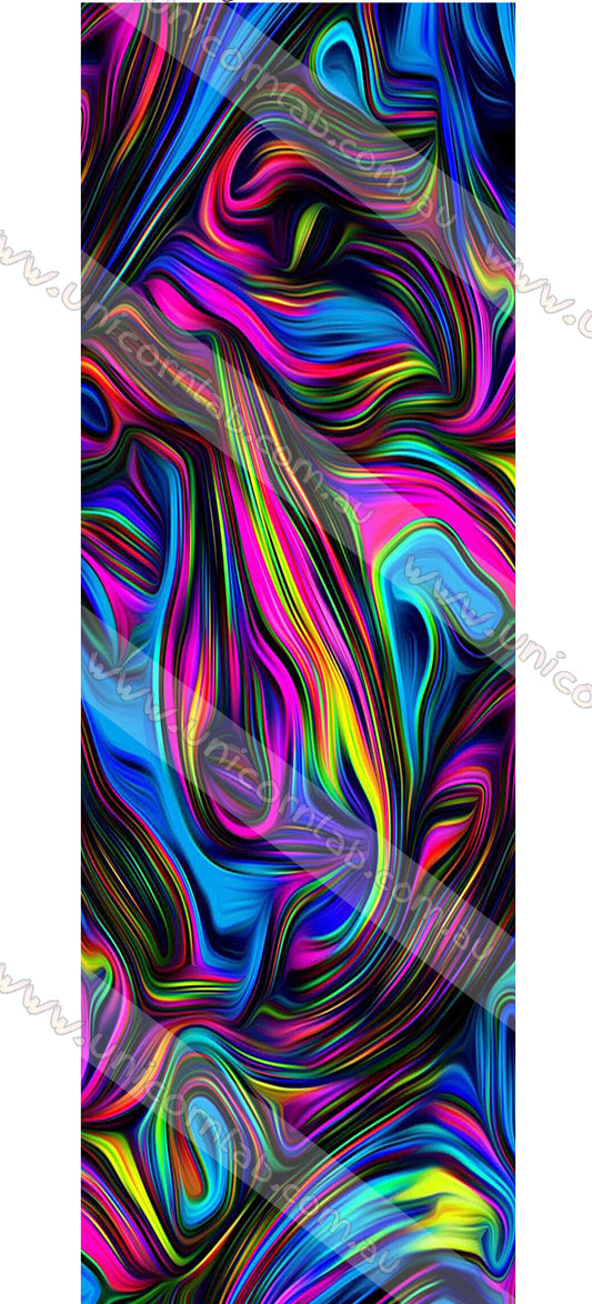 Rainbow Swirls Waterslide Decals