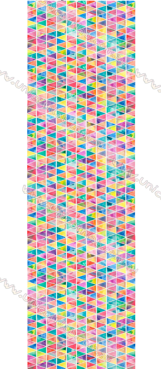 Rainbow Triangles Waterslide Decals waterslide decal