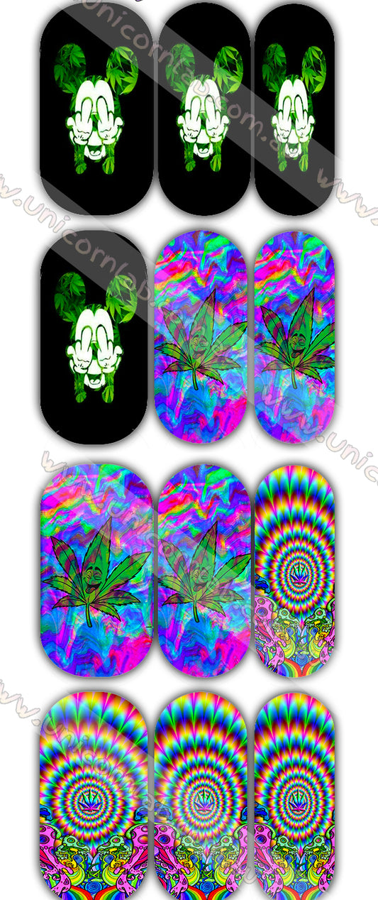 Acid 420 Design 2 Waterslide Decals waterslide decal