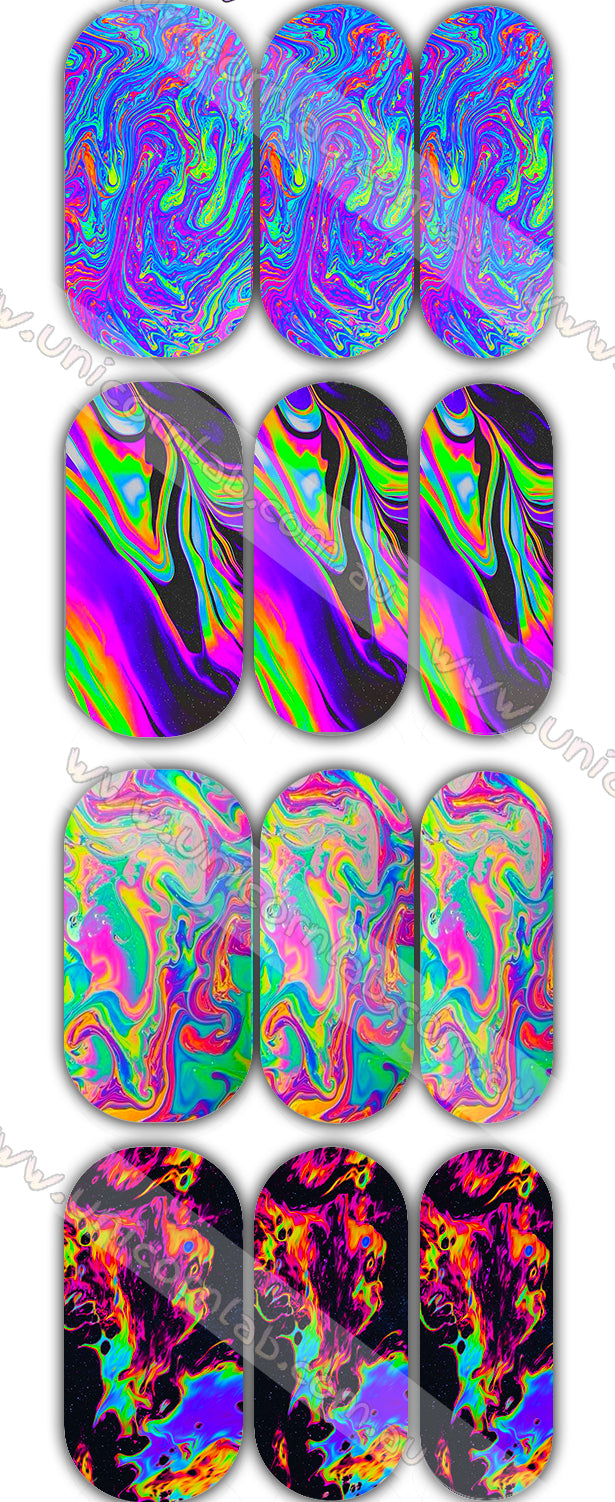 Acid Marble Design 2 Waterslide Decals waterslide decal