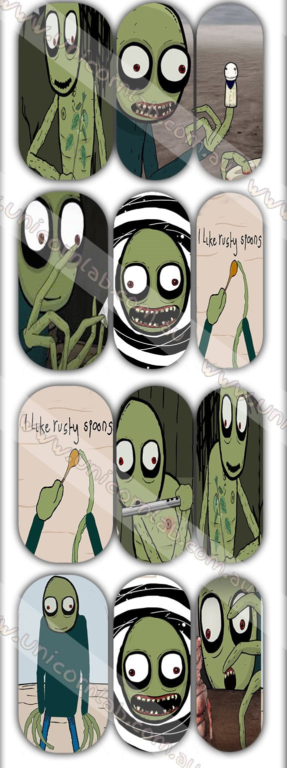 Salad Fingers Waterslide Decals waterslide decal