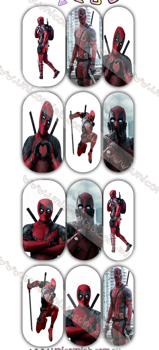 Deadpool Movie Waterslide Decals waterslide decal