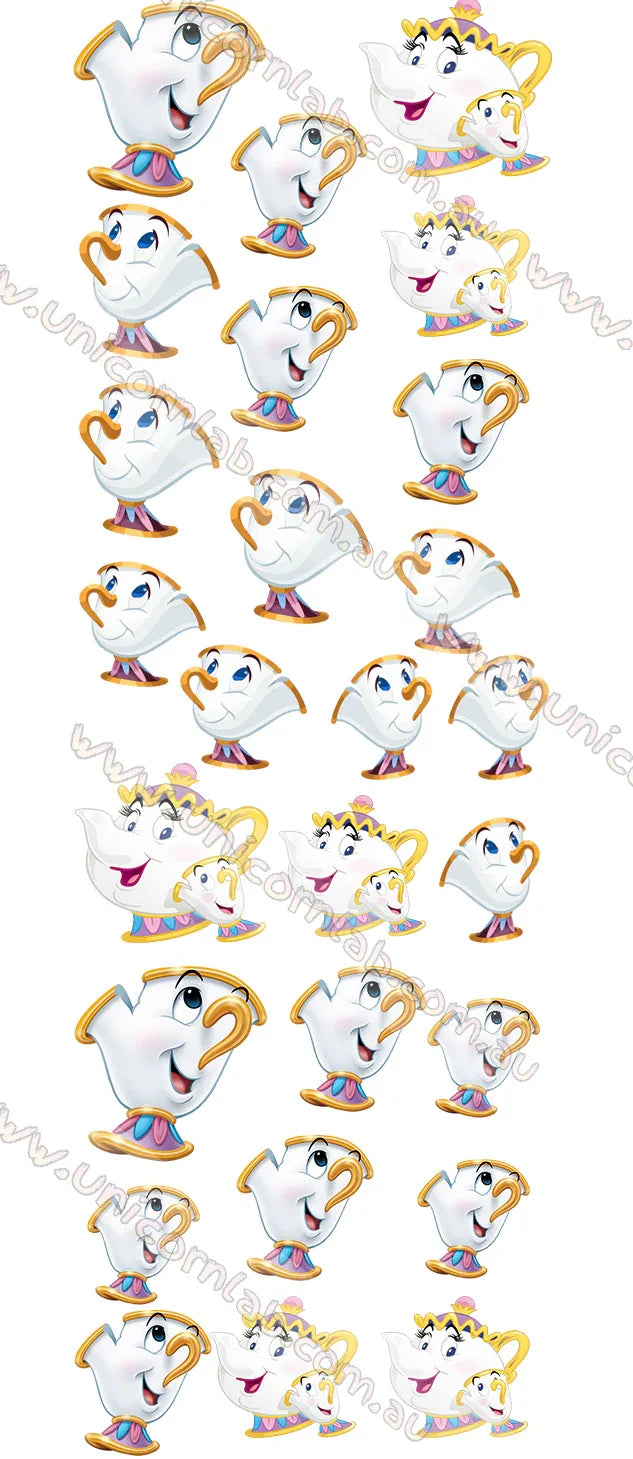 Chip The Cup Nail Art Waterslide Decals - Unicorn Lab
