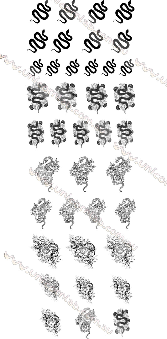 Snakes Waterslide Decals waterslide decal