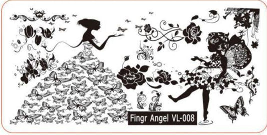 Stamping Plate - VL008 stamping plate The original Shimmer Cuticle Oil – Handcrafted in Melbourne since 2017 – First cuticle oil droppers to hit the Australian market