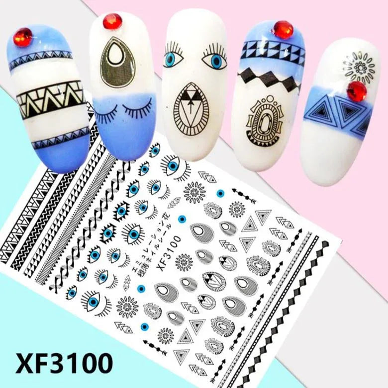 Nail Sticker - Design XF3100 - Unicorn Lab