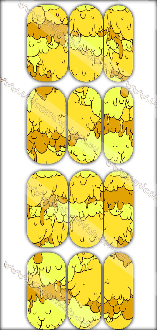 Yellow Goo Drip Waterslide Decals - Unicorn Lab